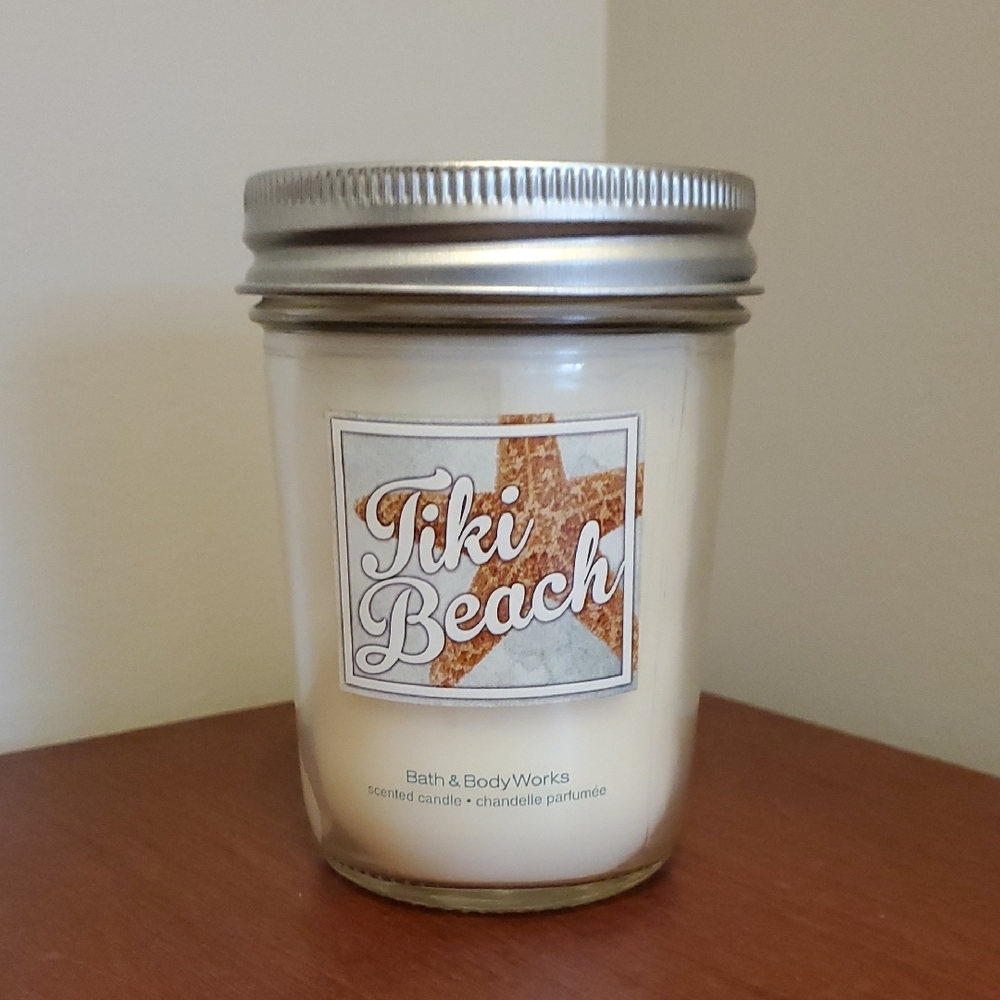 Bath & Body Works White Mason Jar Candle New